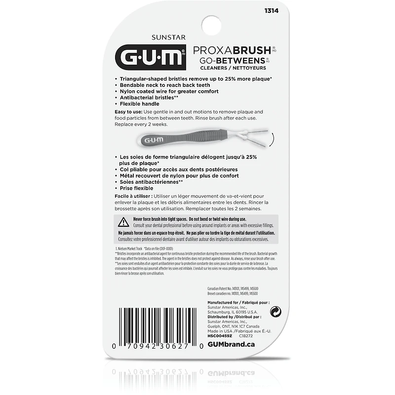 GUM Proxabrush  Go-Betweens , Ultra Tight - 8ct