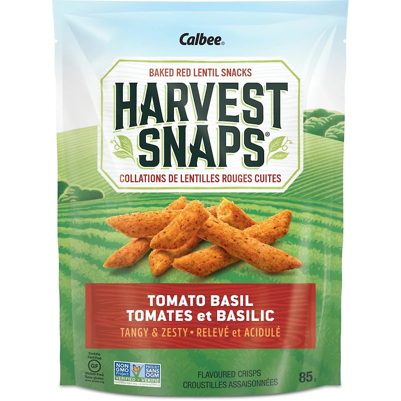 Lentil Snaps Tomato Basil Flavoured Lentil Crips Baked