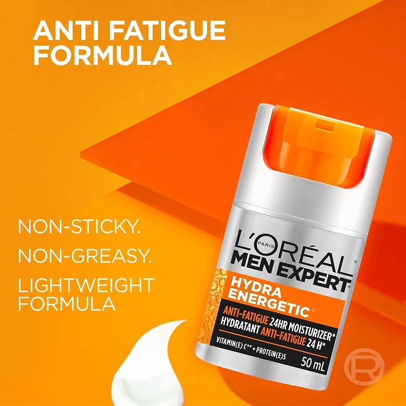 Moisturizer Face Cream with Vitamin C + Guarana for men Hydra Energetic 24H Anti-Fatigue
