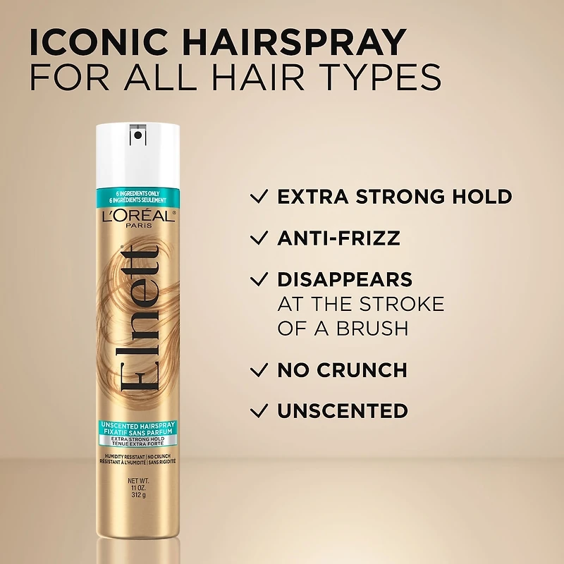 Fixatif à tenue extra-forte, Elnett Satin classique