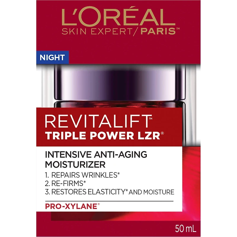 Crème de nuit anti-âge, Pro-Rétinol, Vitamine C, HA