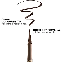 Liqud Eyeliner, Ultra-Precise, Smudge-Proof Lines, Waterproof, Infallible Super Slim