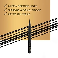 Liqud Eyeliner, Ultra-Precise, Smudge-Proof Lines, Waterproof, Infallible Super Slim
