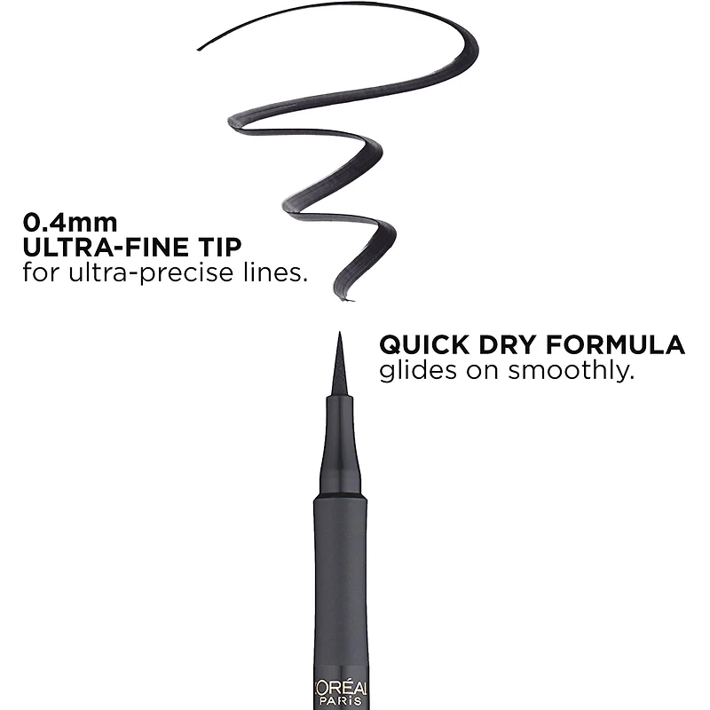 Liqud Eyeliner, Ultra-Precise, Smudge-Proof Lines, Waterproof, Infallible Super Slim