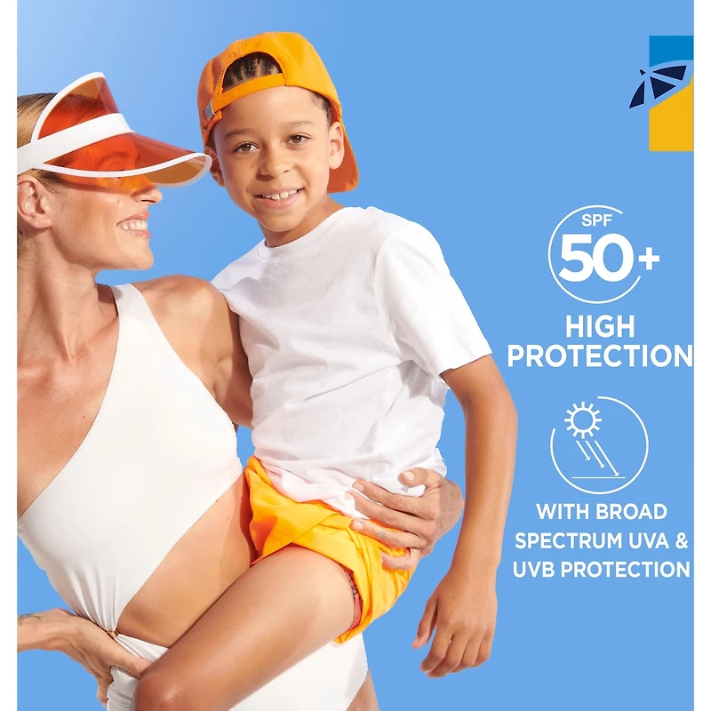 Crème solaire en vaporisateur pour enfants, FPS 50