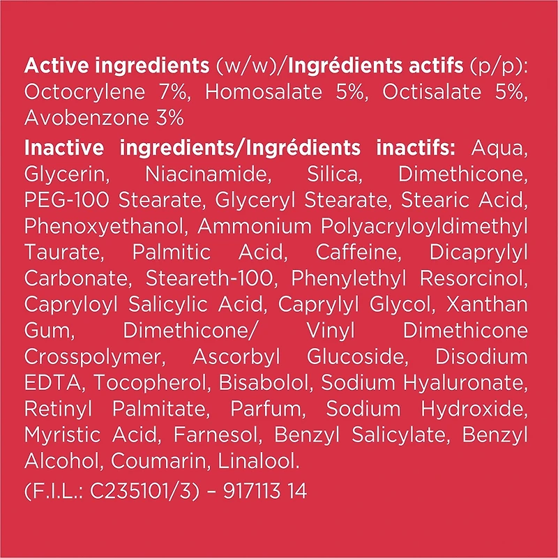 Lotion de Jour Anti-Âge FPS 30 avec Pro-Rétinol, Vitamine C et Acide Hyaluronique, Sans Parfum, Revitalift Triple Power LZR