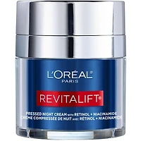 Hydratant de Nuit pour le Visage avec Rétinol, Niacinamide, Crème Compressée Revitalift Triple Power LZR