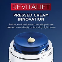 Hydratant de Nuit pour le Visage avec Rétinol, Niacinamide, Crème Compressée Revitalift Triple Power LZR
