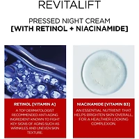 Hydratant de Nuit pour le Visage avec Rétinol, Niacinamide, Crème Compressée Revitalift Triple Power LZR
