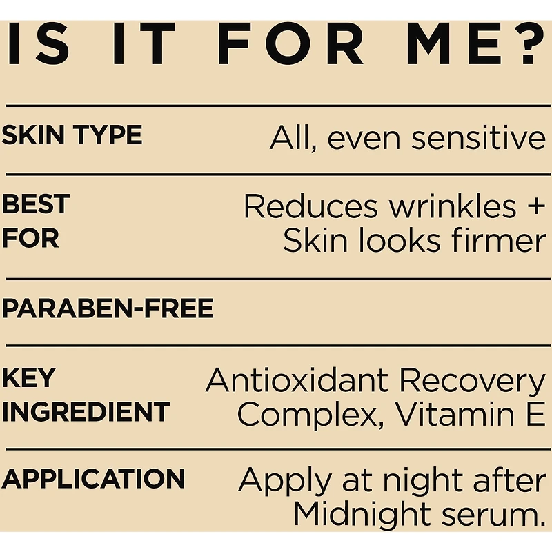 Night Moisturizer Vitamin E Paraben Free