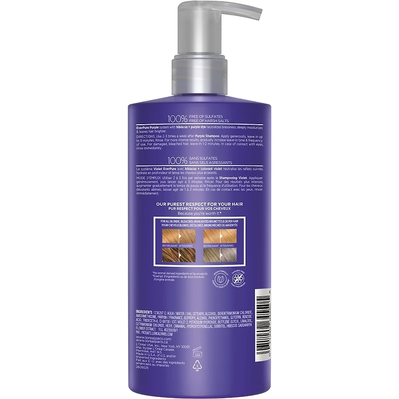 Revitalisant neutralisant, EverPure violet, sans sulfates, 680ml