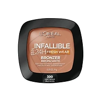 L'Oreal Paris Infallible Up to 24H Fresh Wear Soft Matte Longwear Bronzer. Waterproof, heatproof, transfer, humidity and sweatproof, Tan, 0.31 oz