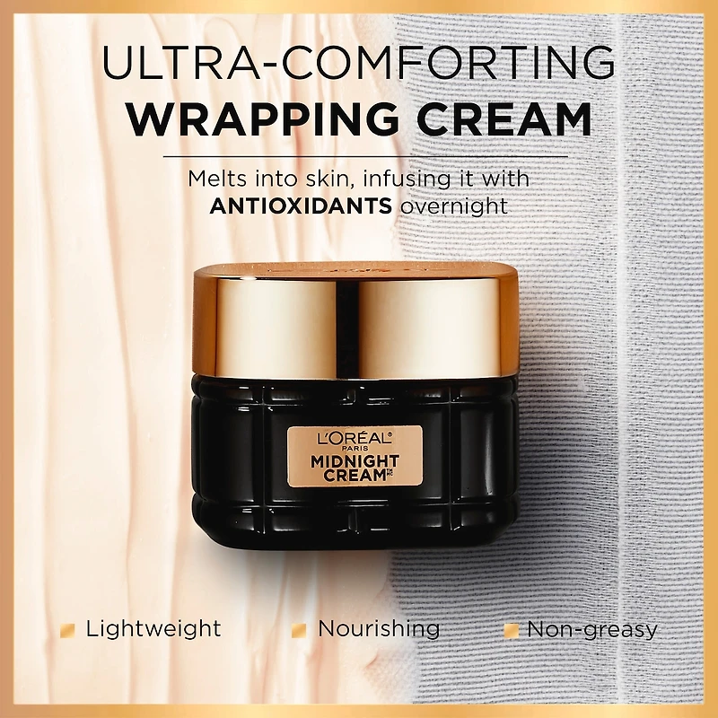 Crème Midnight, Vitamine E + Antioxydants, Cell Renewal