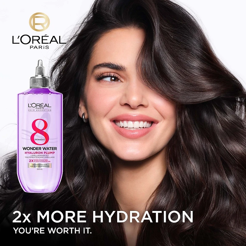 8-Second Wonder Water, Lamellar Water Rinse-Out with Hyaluronic Acid, Silicone Free