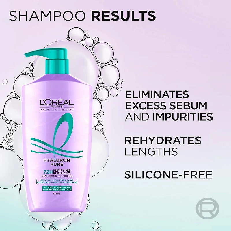 Hyaluron Pure Shampoing Purifiant, 828 ml