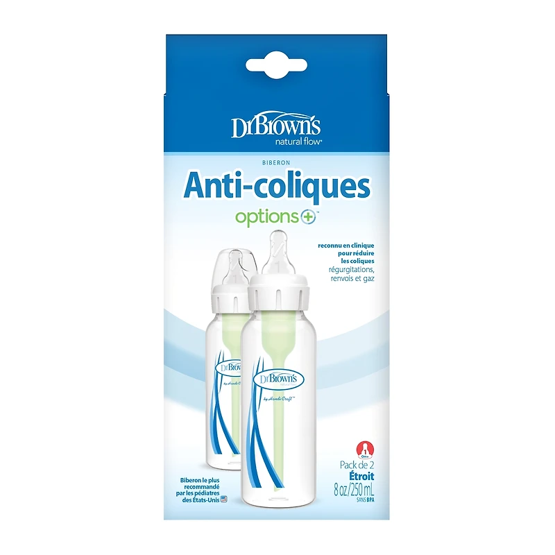 Biberon de 250 ml ml Dr. Brown's Options+, 2 paquet