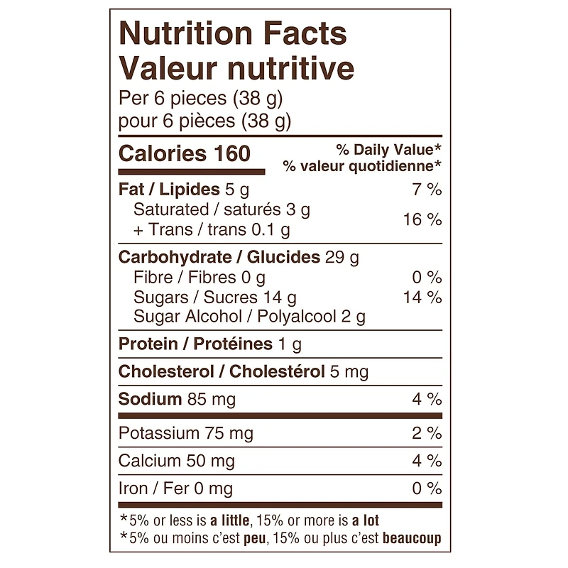 Caramels crémeux format familial