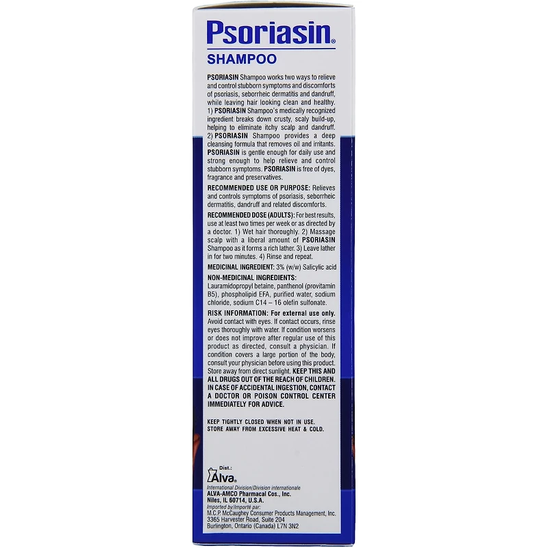 Shampooing Soulagement de Plusieurs Symptômes du Psoriasis