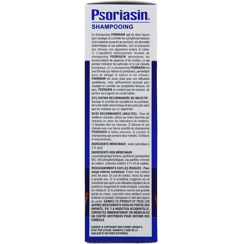 Shampooing Soulagement de Plusieurs Symptômes du Psoriasis