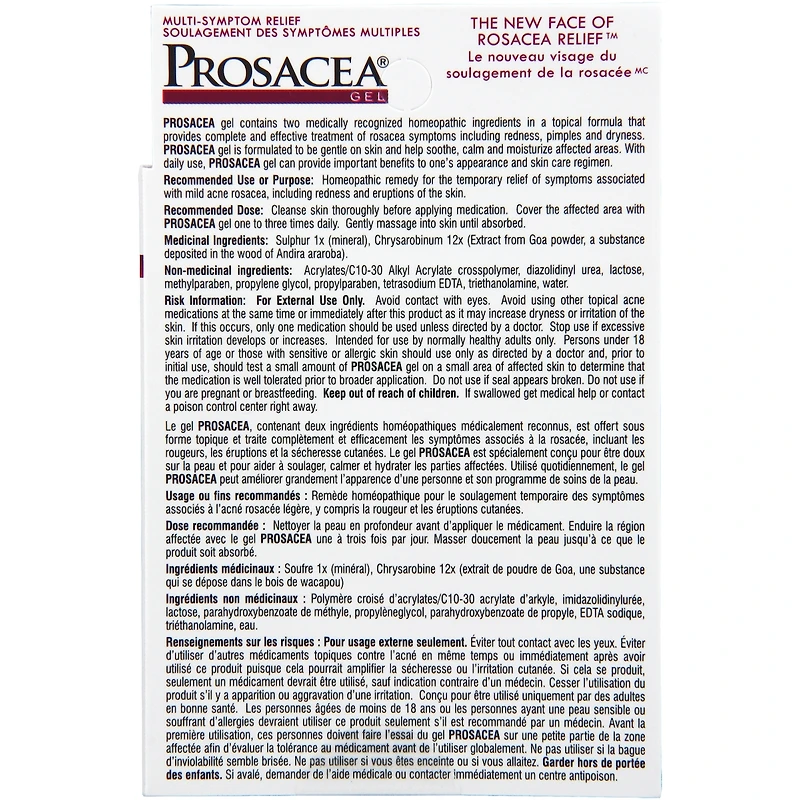 Gel Traitement pour la Rosacée
