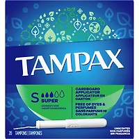 Tampons avec applicateur en carton, Super, non parfumés, 20 tampons