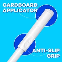 Tampax Cardboard Tampons Super Plus Absorbency, Anti-Slip Grip, LeakGuard Skirt, Unscented, 40 Count