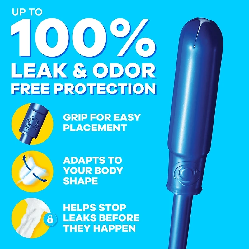 Pearl Tampons, Light/Regular/Super Absorbency with LeakGuard Braid, Triple Pack, Unscented, 34 Count