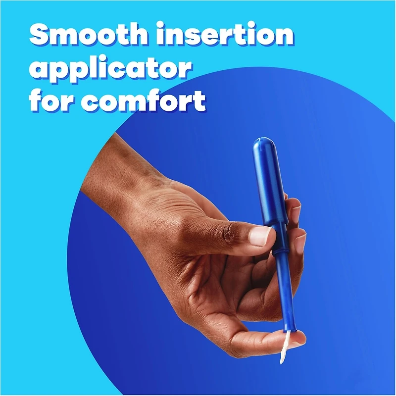 Tampons Pocket Pearl compacts avec tresse anti-fuites LeakGuard et applicateur en plastique sans BPA, régulier, non parfumé