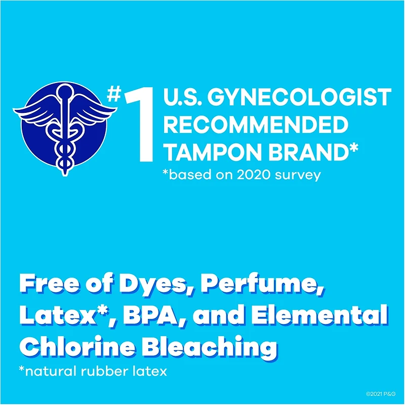 Tampons non parfumés avec applicateur compact en plastique de degré d'absorption Super, Pocket Pearl