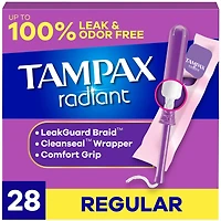 Tampons Radiant, degré d’absorption régulier, 28 tampons