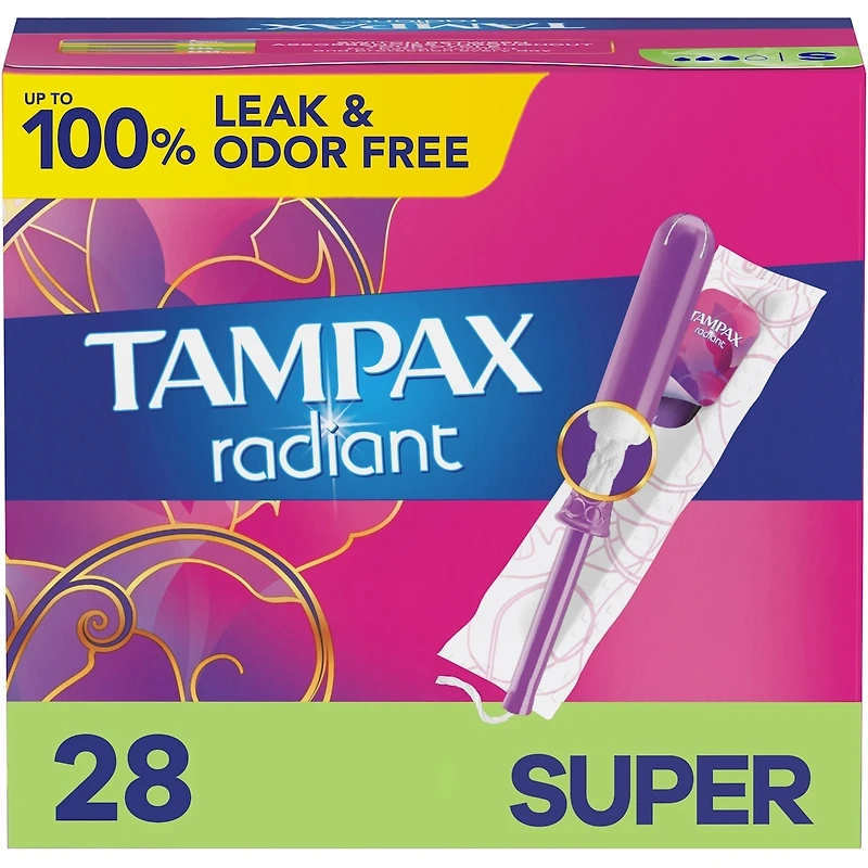 Radiant Tampons Trio Pack Regular/Super/Plus Absorbency, Unscented