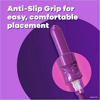 Tampons Tampax Pocket Radiant compacts avec applicateur en plastique et tresse anti-fuites LeakGuard, super, non parfumés