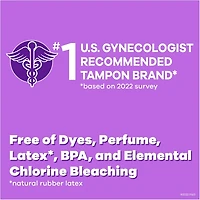 Pocket Radiant Compact Plastic Tampons, With LeakGuard Braid, Duo Pack Regular/Super Absorbency, Unscented