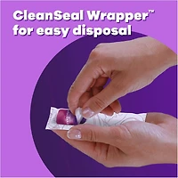 Pocket Radiant Compact Plastic Tampons, With LeakGuard Braid, Duo Pack Regular/Super Absorbency, Unscented