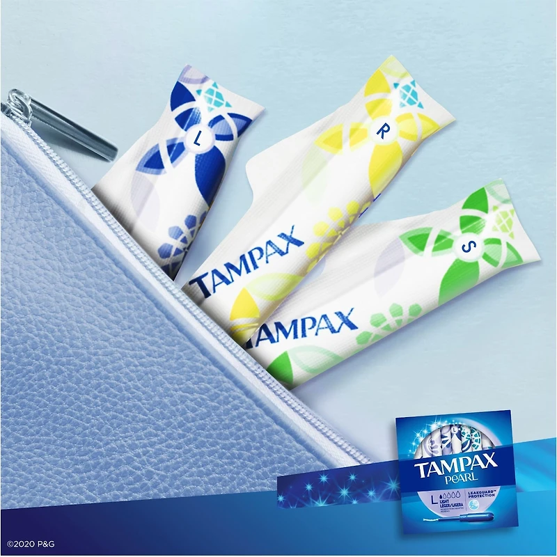 Pearl Tampons Light Absorbency