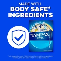 Pearl Tampons, Light/Regular Absorbency with LeakGuard Braid, Duo Pack, Unscented, 34 Count