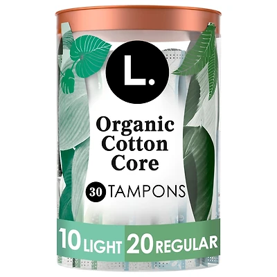 Organic Cotton Tampons Multipack -ight + Regular 30 Count