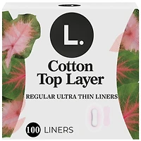 Ultra Thin Liners for Women, Regular Coverage, Cotton Top Layer, Unscented Pantiliners