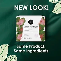 Ultra Thin Liners for Women, Regular Coverage, Cotton Top Layer, Unscented Pantiliners