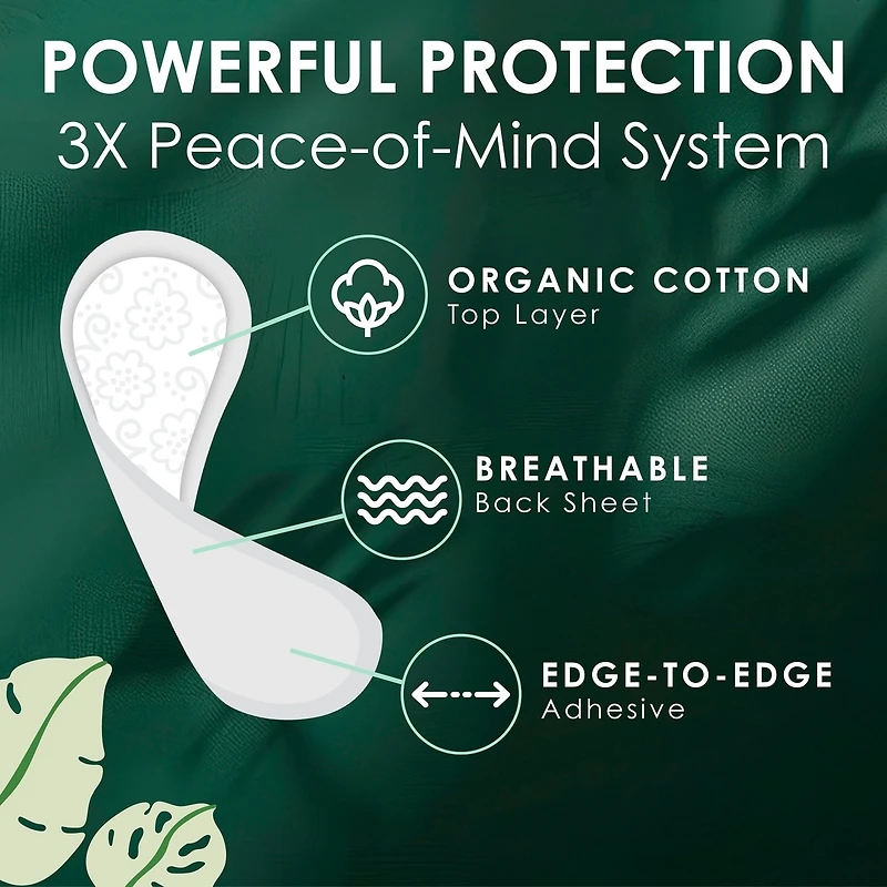 Ultra Thin Liners for Women, Regular Coverage, Cotton Top Layer, Unscented Pantiliners