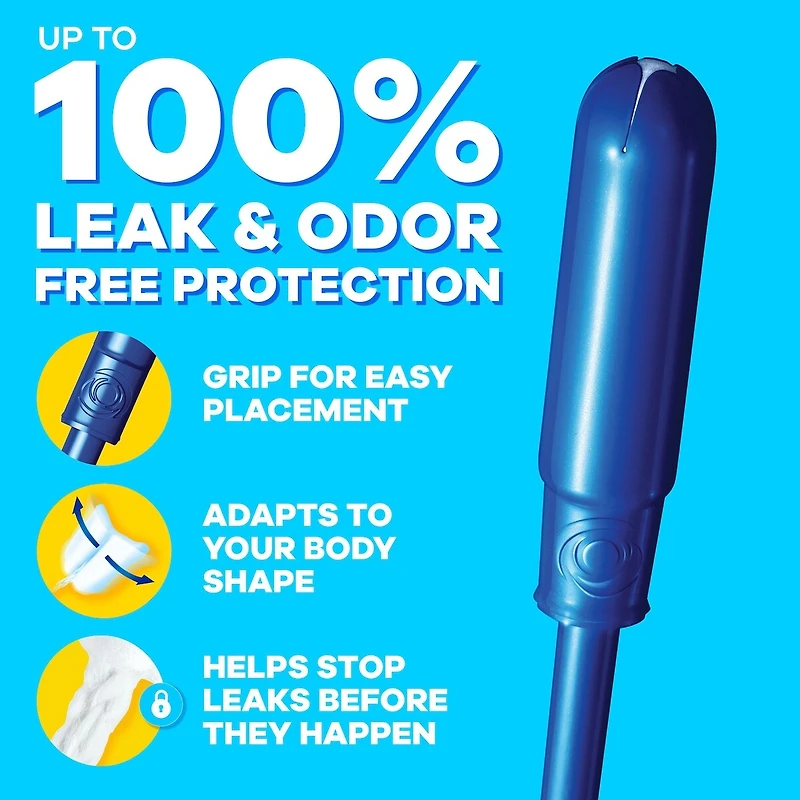 Tampons Pearl avec tresse anti-fuites LeakGuard, degré d’absorption régulier/super, paquets multiples, non parfumés,