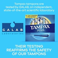 Tampons Pearl avec tresse anti-fuites LeakGuard, degré d’absorption régulier/super, paquets multiples, non parfumés,