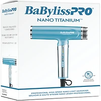 BaBylissPRO® Nano Titanium™ Séchoir à haute vitesse nano léger (Bleu)