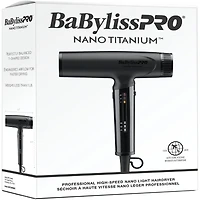 BaBylissPRO® Nano Titanium™ Séchoir à haute vitesse nano léger (Noir)