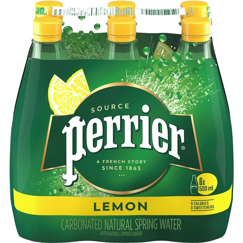 Eau de Source Naturelle GazÃ©ifiÃ©e - ArÃ´me Naturel de Citron
