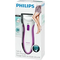 Rasoir électrique sans fil pour femme Philips SatinShave Essential, pour les jambes, peau sèche ou humide, HP6341/00