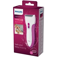 Rasoir électrique sans fil pour femme Philips SatinShave Essential, pour les jambes, peau sèche ou humide, HP6341/00