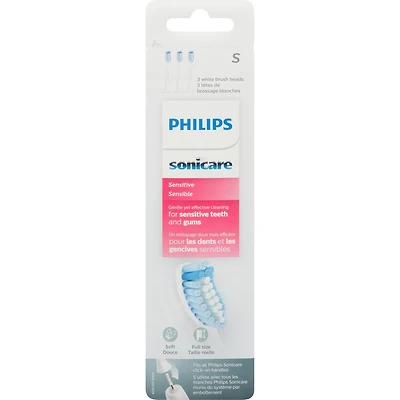 Sensitive Replacement Brush Heads, 3 Pack, HX6053/64