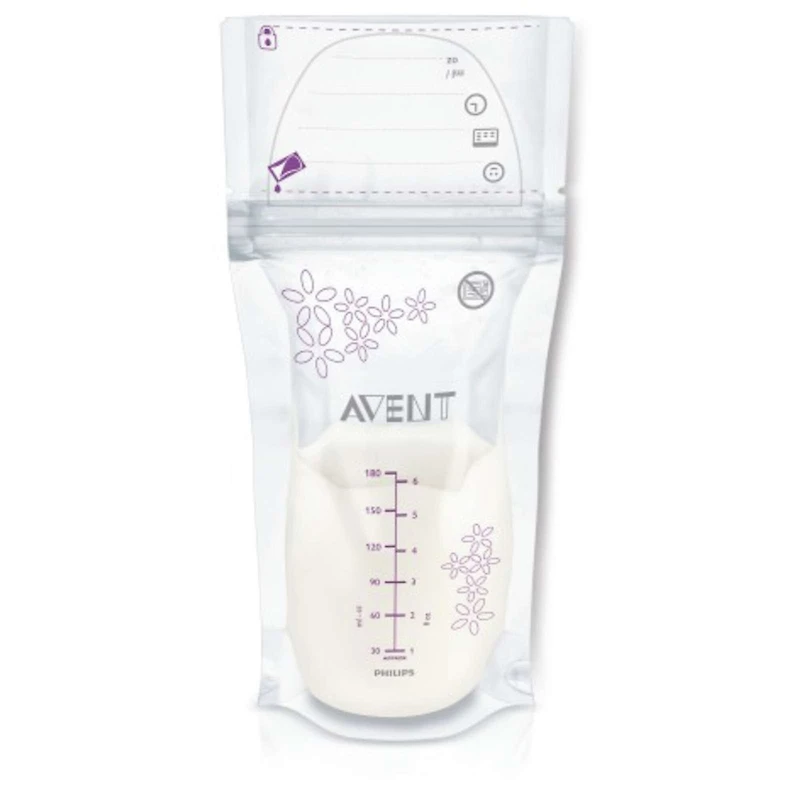 Sacs de conservation du lait maternel Philips Avent, 50 unités, 6 oz/180 ml, SCF603/50