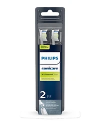 Têtes de brosse de rechange Philips Sonicare DiamondClean, blanc, emballage de 2, HX6062/92